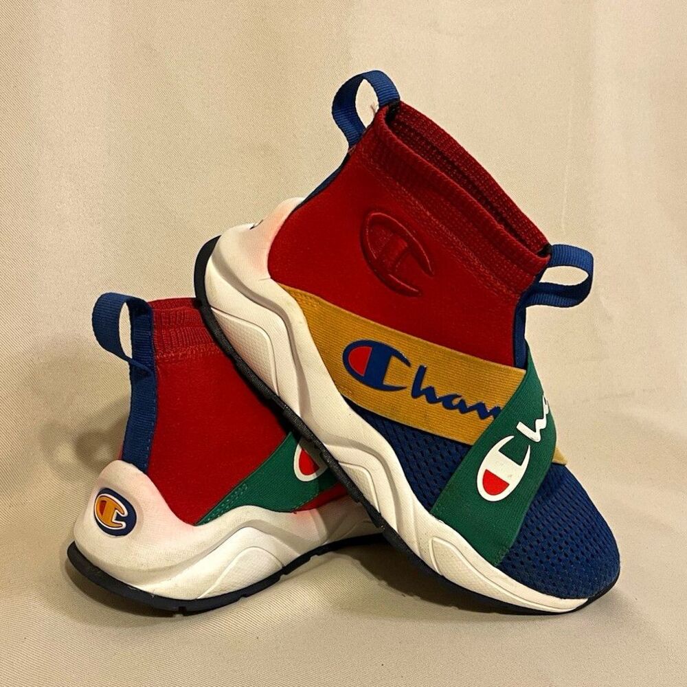 Champion Rally Crossovr Unisex Kids Multicolor Slip On Mid Top Sneakers US 1